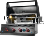 Built-In 700 Series 32" with Infrared Rear Burner Natural Gas, Matte Black