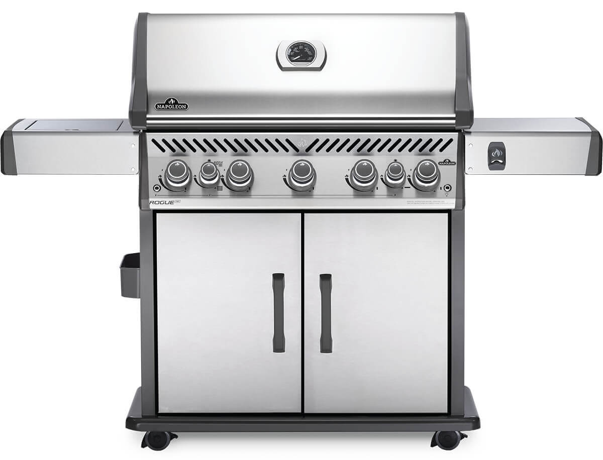 Rogue® SE 625 Natural Gas Grill with Infrared Rear and Side Burners, Stainless Steel