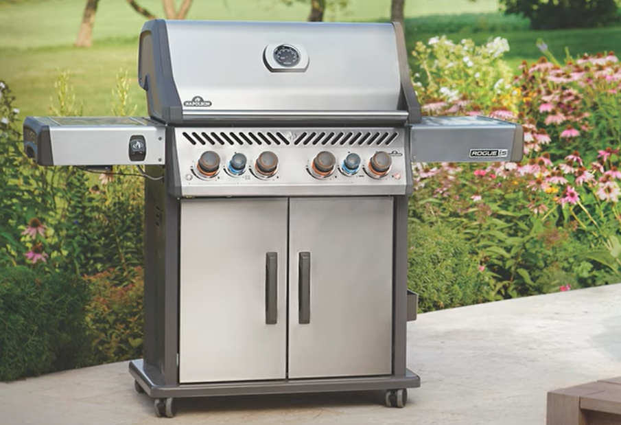 Rogue® PRO-S 625 Natural Gas Grill with Infrared Side and Rear Burners, Stainless Steel