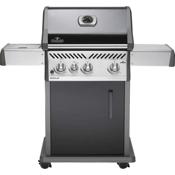 Rogue® 425 Natural Gas Grill with Range Side Burner, Black
