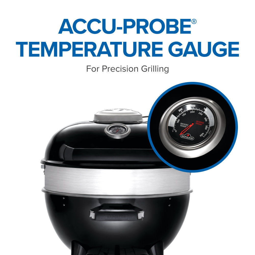 PRO22 Charcoal Kettle Grill, Black