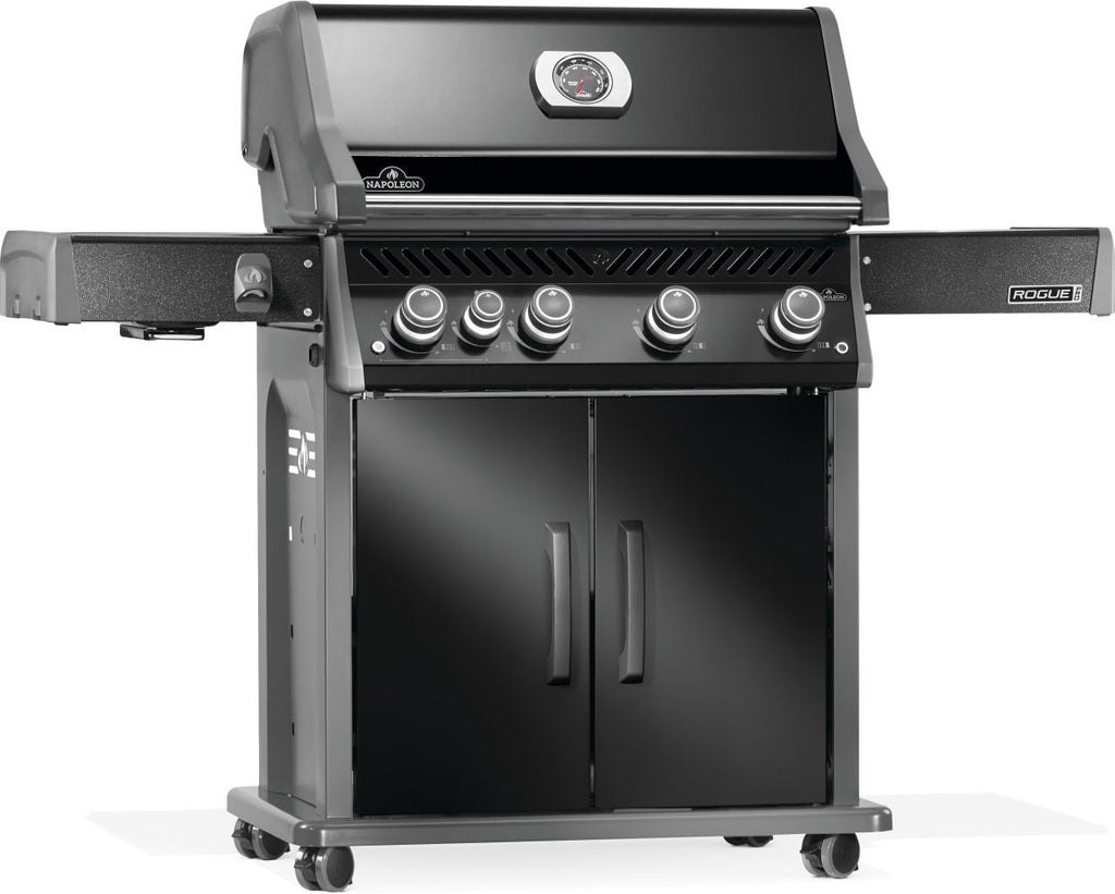 Rogue® PRO 525 Propane Gas Grill with Infrared Side Burner, Black