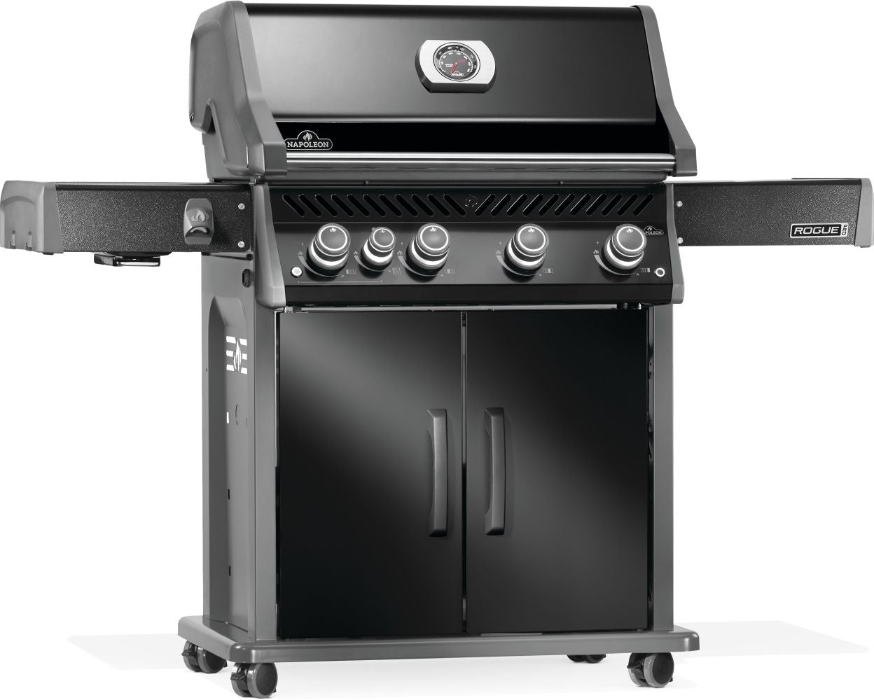 Rogue® PRO 525 Propane Gas Grill with Infrared Side Burner, Black