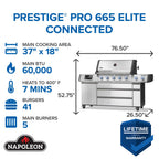 Prestige® PRO 665 Elite Natural Gas Grill with Smart Technology & Electric Smoker Box