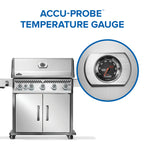Rogue® PRO 625 Propane Gas Grill with Infrared Side Burner, Stainless Steel