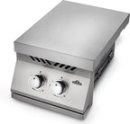 Built-in 500 Series Inline Dual Range Top Burner, Stainless Steel Cover