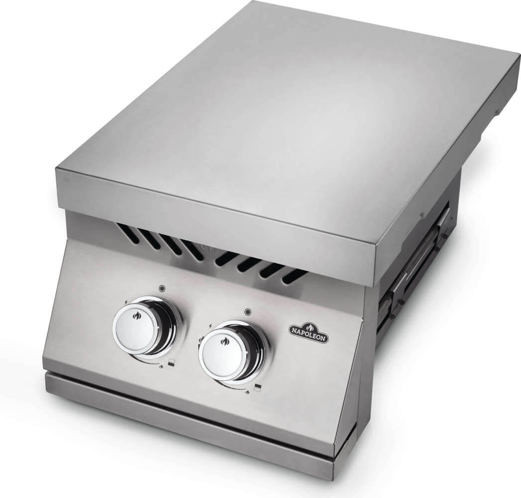 Built-in 500 Series Inline Dual Range Top Burner, Stainless Steel Cover