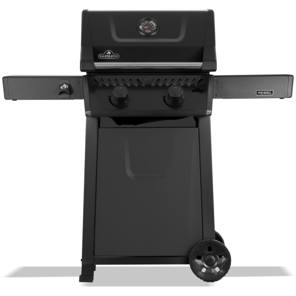 REBEL 2-BURNER MATTE BLACK LPG