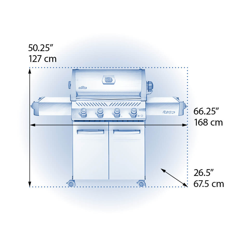 Prestige® 500 Natural Gas Grill, Stainless Steel