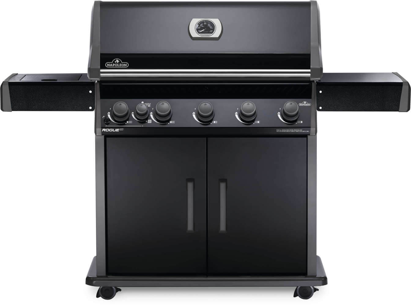 Rogue® XT 625 Propane Gas Grill with Infrared Side Burner, Black