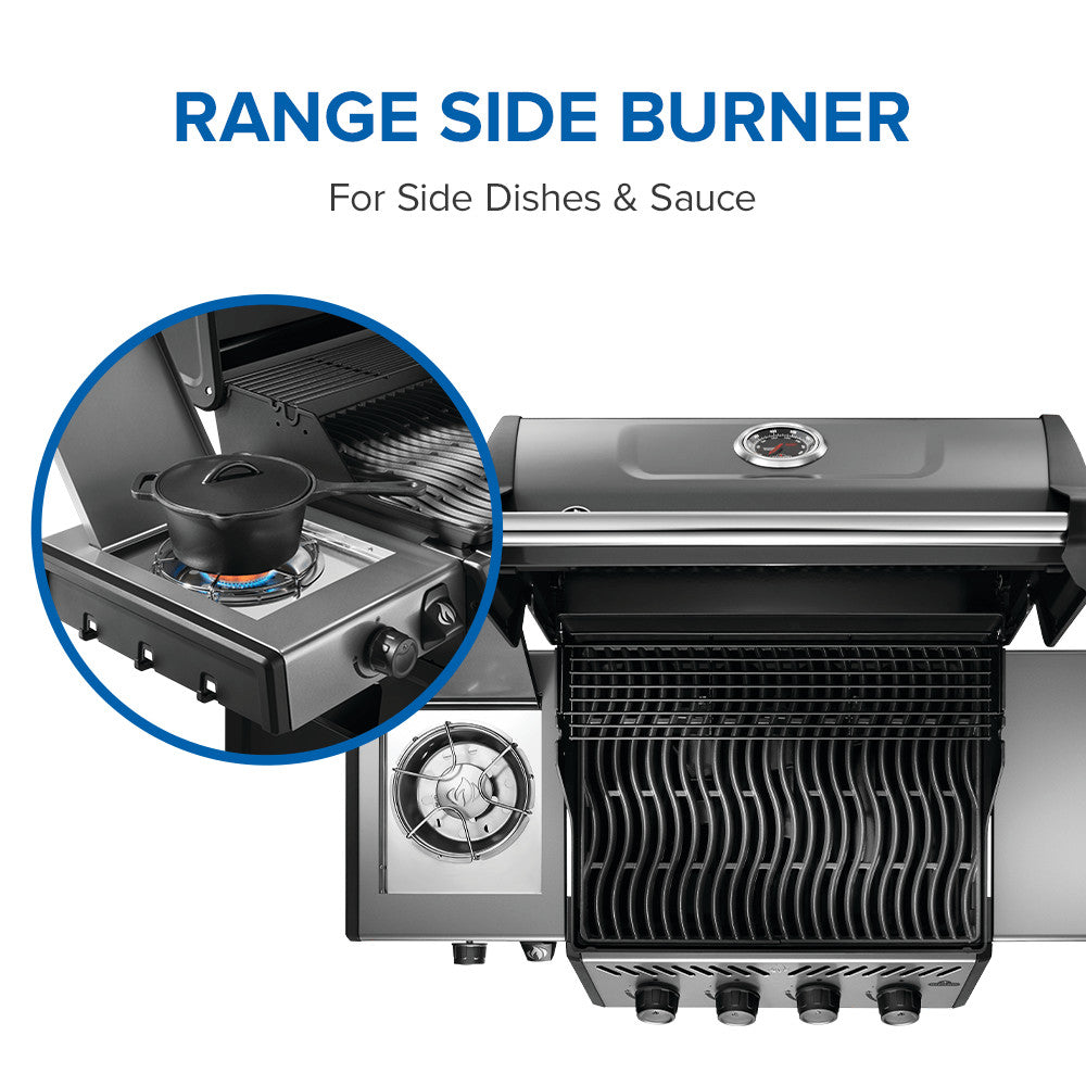 Freestyle™ 425 Propane Gas Grill with Range Side Burner, Graphite Grey