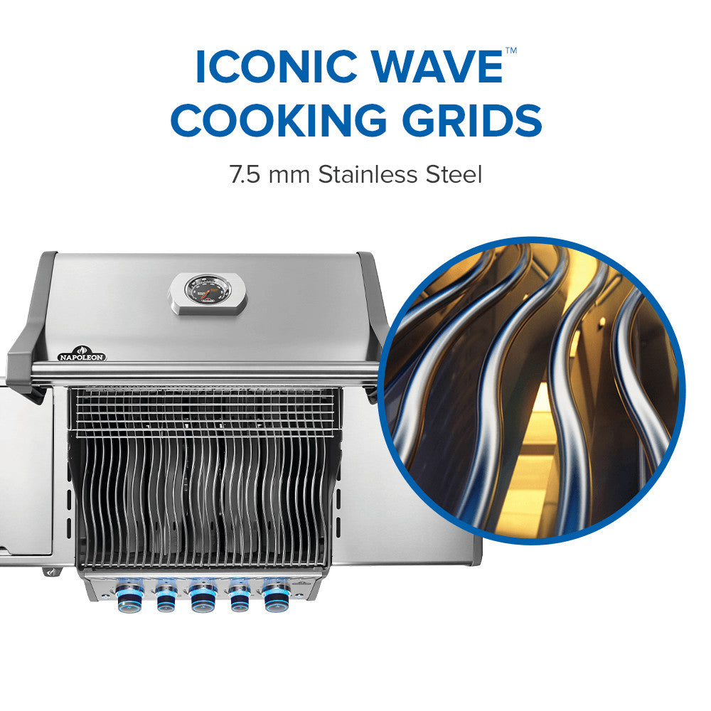 Rogue® PRO-S 425 Propane Gas Grill with Infrared Side and Rear Burners, Stainless Steel