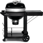 PRO22 Charcoal Kettle Grill, Black with Cart