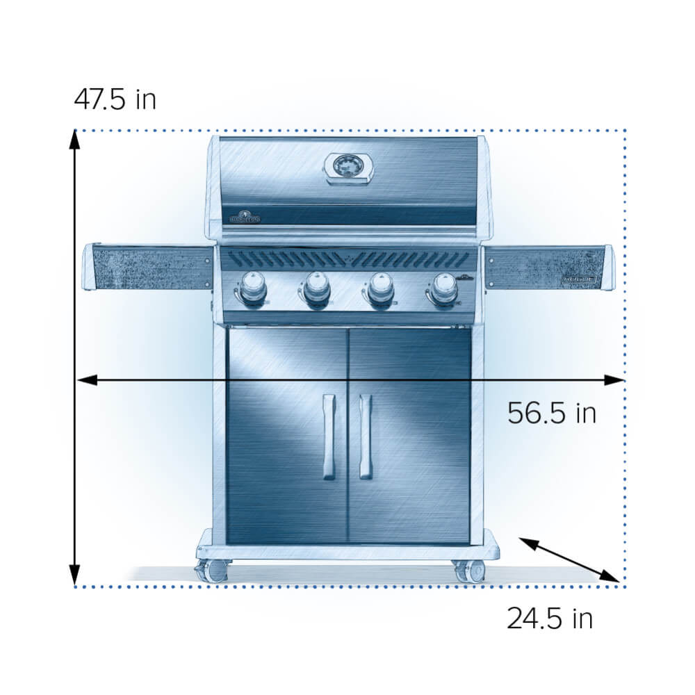 Rogue® 525 Propane Gas Grill, Black