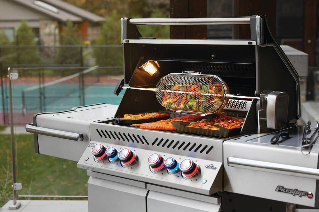 Prestige® PRO 500 Propane Gas Grill with Infrared Rear and Side Burners, Stainless Steel