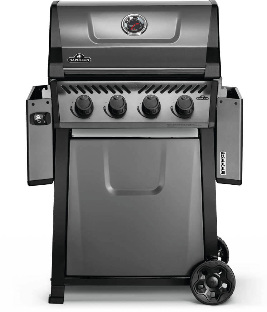 Rebel 4 Natural Gas Grill, Graphite Grey