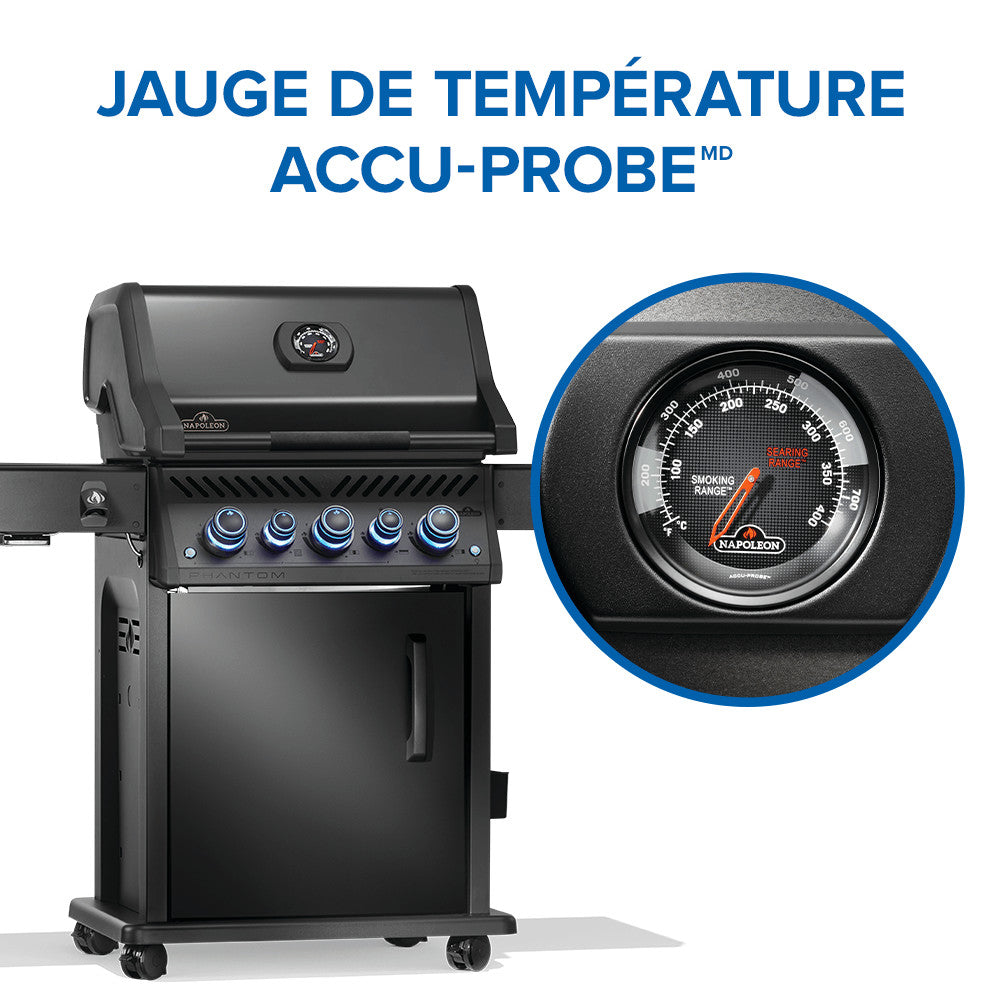 Phantom Rogue® PRO-S 425 Natural Gas Grill with Infrared Side and Rear Burners, Matte Black