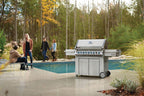 Prestige® PRO 665 Propane Gas Grill with Infrared Rear and Side Burners, Stainless Steel