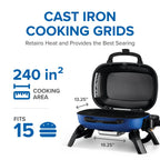 TravelQ™ 240 Portable Propane Gas Grill, Blue