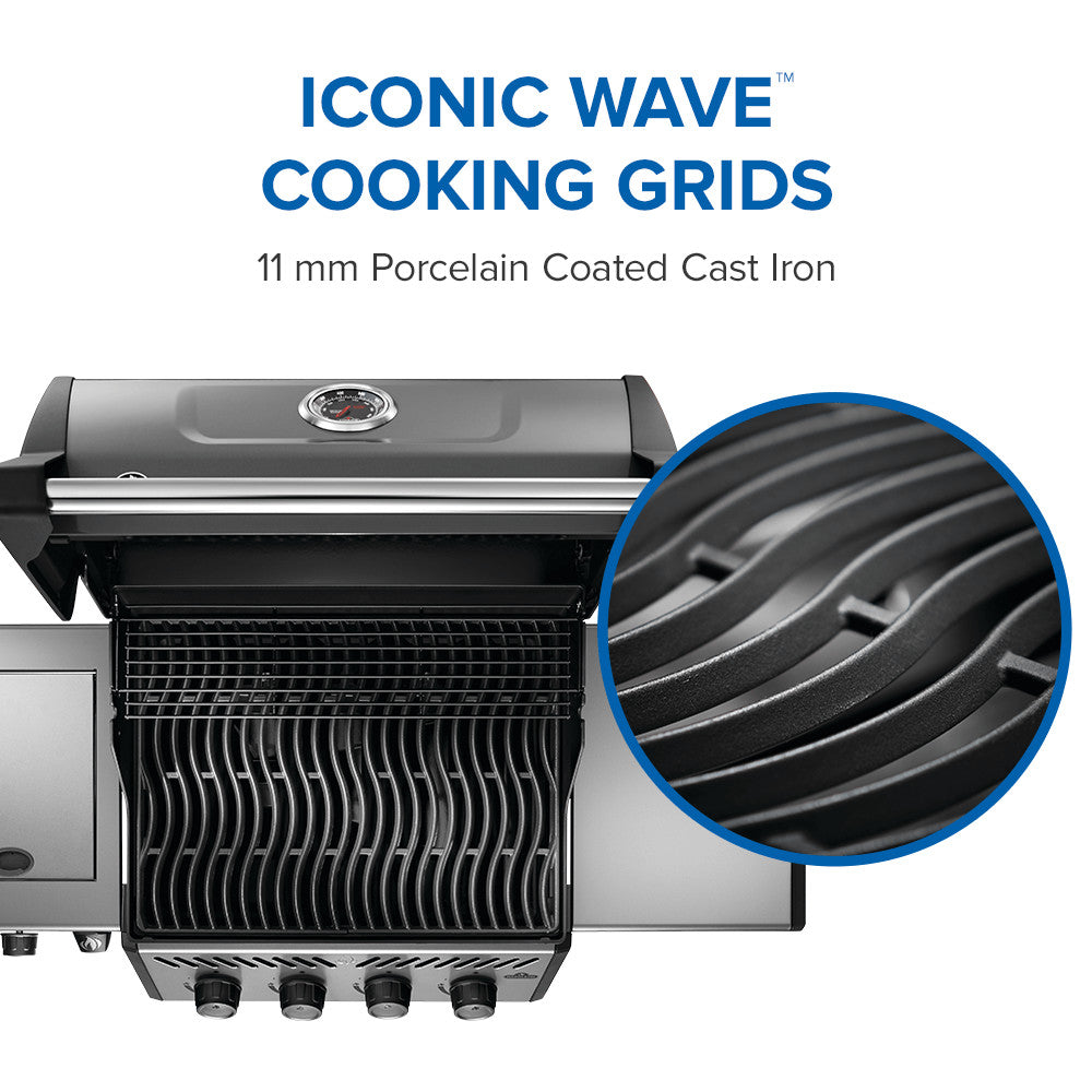 Freestyle™ 425 Propane Gas Grill with Range Side Burner, Graphite Grey