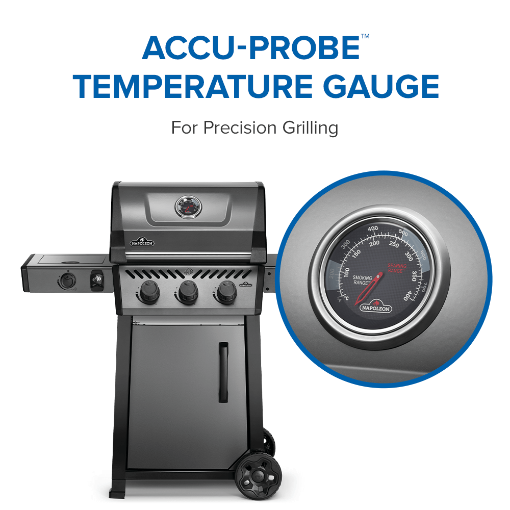 Freestyle™ 365 Propane Gas Grill with Range Side Burner, Graphite Grey