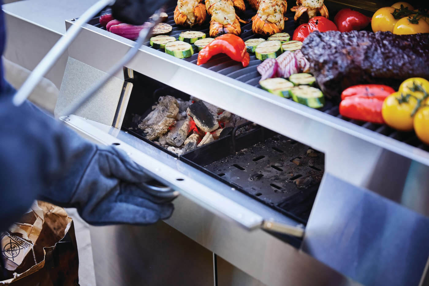 Charcoal Professional Grill, Stainless Steel