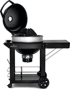 PRO22 Charcoal Kettle Grill, Black with Cart