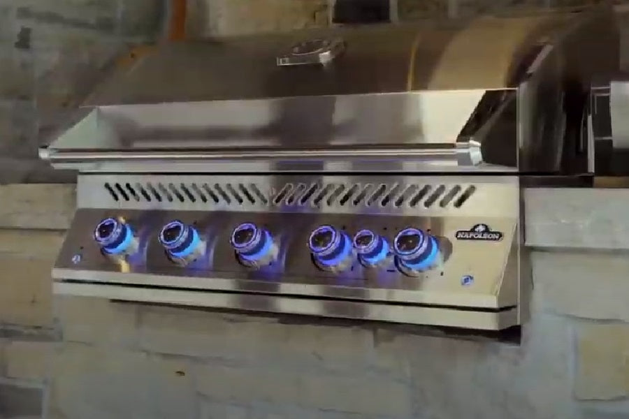 Built-In 700 Series 44" with Dual Infrared Rear Burners, Natural Gas, Stainless Steel