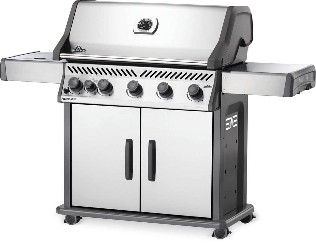 Rogue® XT 625 Natural Gas Grill with Infrared Side Burner and Bonus Smoker Box, Stainless Steel