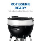 PRO22 Charcoal Kettle Grill, Black