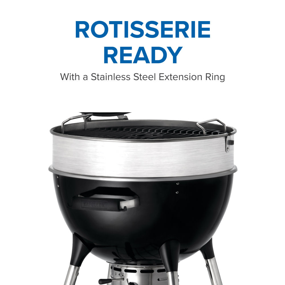 PRO22 Charcoal Kettle Grill, Black