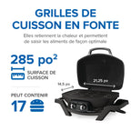 TravelQ™ PRO285 Portable Propane Gas Grill, Black