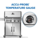 Rogue® 525 Natural Gas Grill with Range Side Burner, Stainless Steel