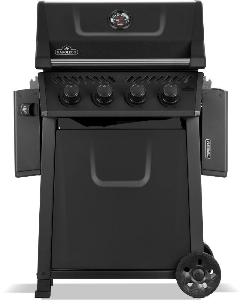 Rebel 4 Natural Gas Grill, Matte Black