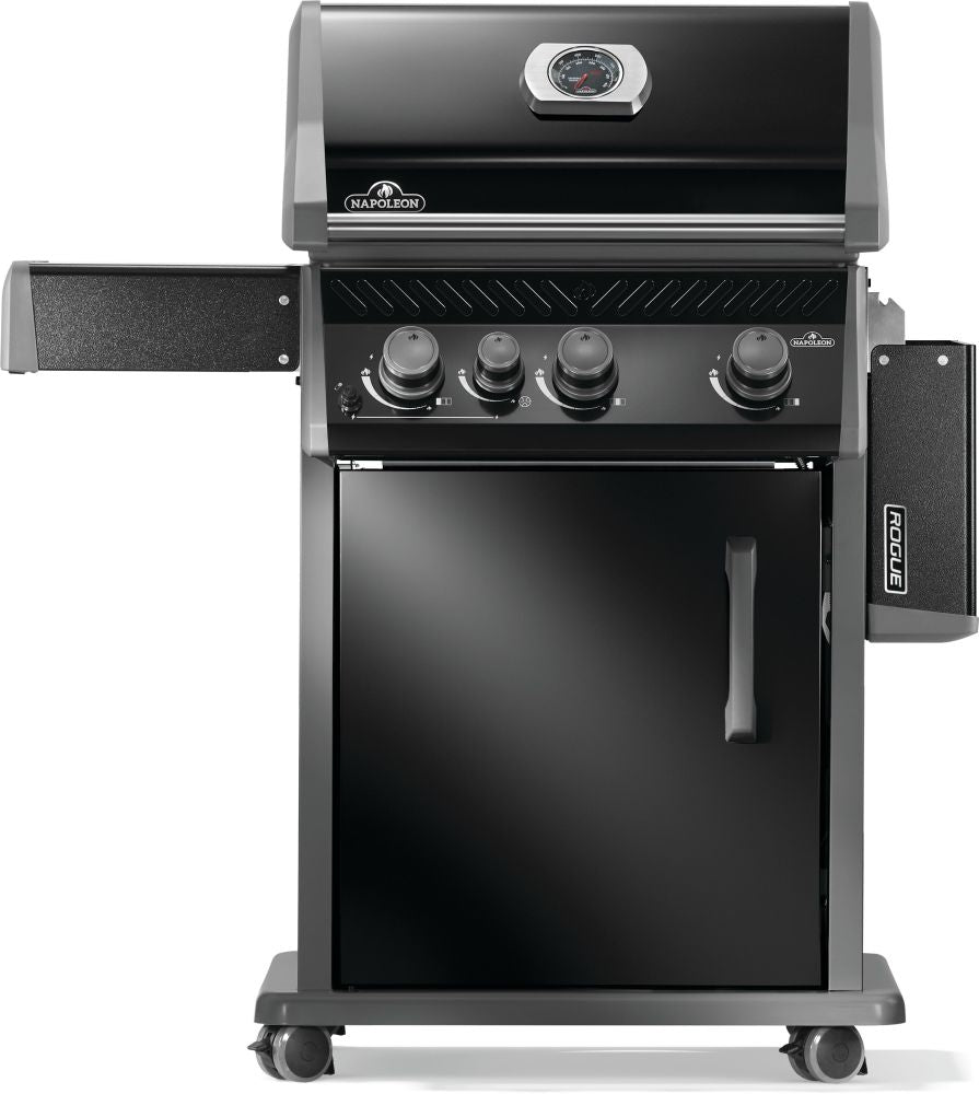 Rogue® 425 Natural Gas Grill with Range Side Burner, Black