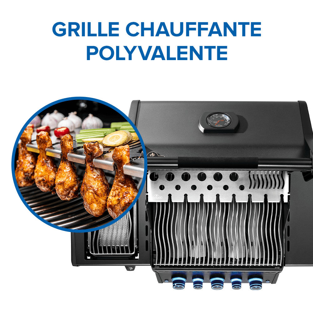 Phantom Rogue® PRO-S 425 Natural Gas Grill with Infrared Side and Rear Burners, Matte Black