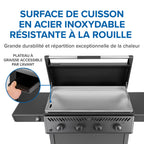 Freestyle™ 36 Inch Griddle, Rust-Resistant Stainless Steel Cooktop, Propane