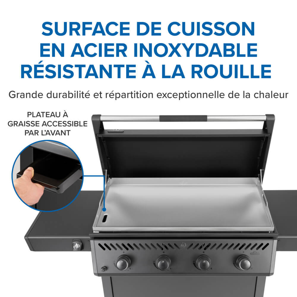 Freestyle™ 36 Inch Griddle, Rust-Resistant Stainless Steel Cooktop, Propane