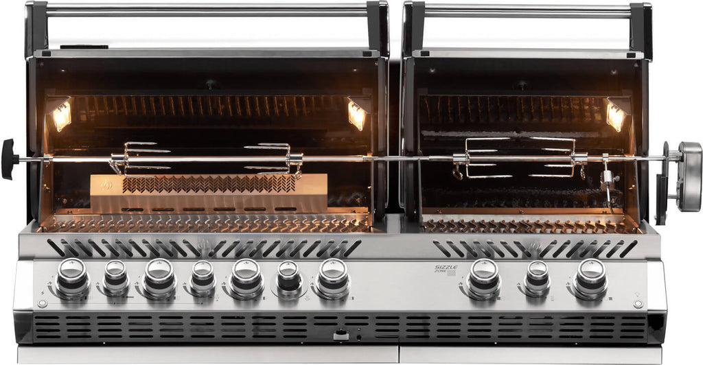 Built-in Prestige® PRO 825 Natural Gas Grill Head with Infrared Bottom and Rear Burner, Stainless Steel