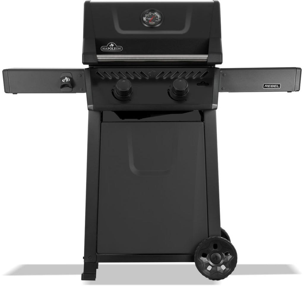 REBEL 2-BURNER MATTE BLACK LPG