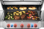 Prestige® 665 Natural Gas Grill with Infrared Side and Rear Burner, Stainless Steel
