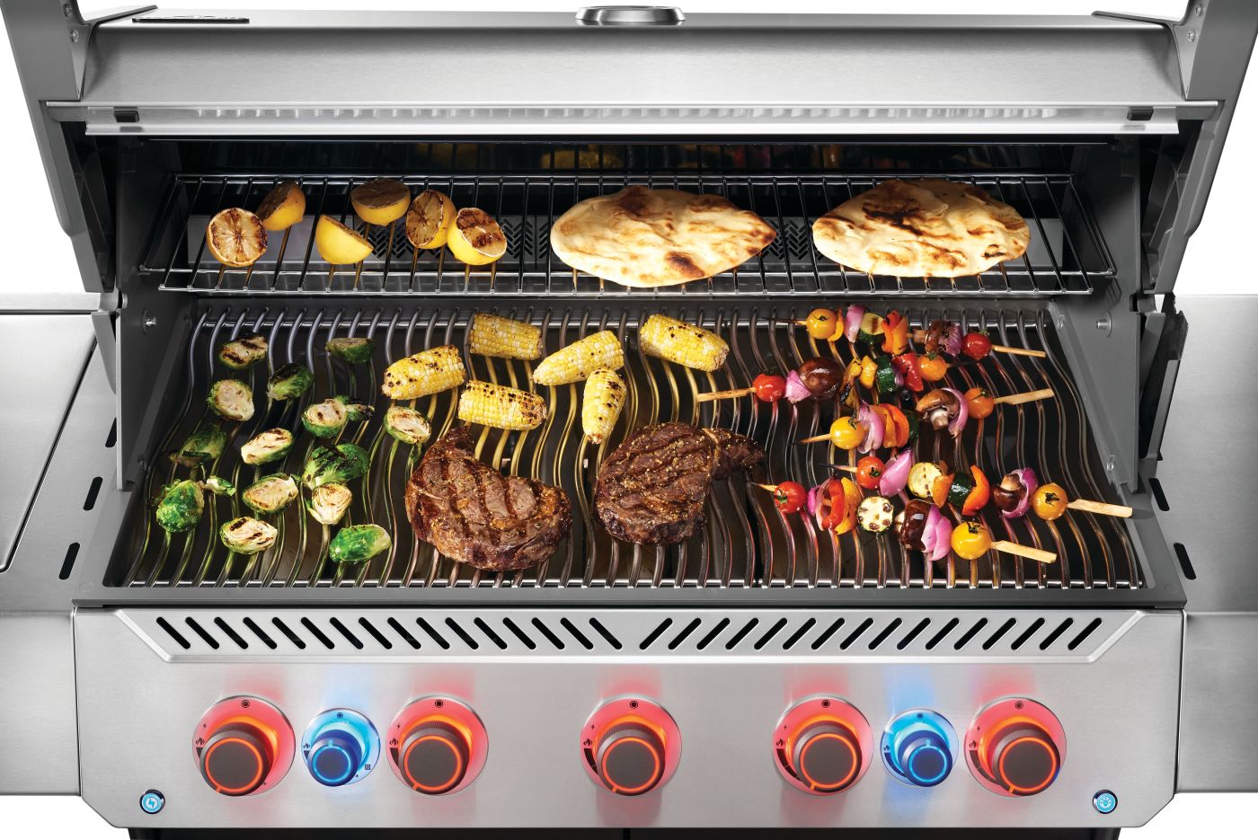 Prestige® 665 Natural Gas Grill with Infrared Side and Rear Burner, Stainless Steel