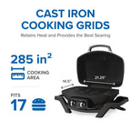 TravelQ™ PRO285 Portable Propane Gas Grill, Black