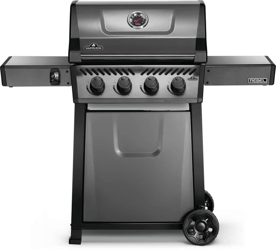 Rebel 4 Natural Gas Grill, Graphite Grey