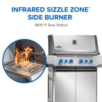Prestige® 500 Natural Gas Grill with Infrared Side and Rear Burner, Stainless Steel