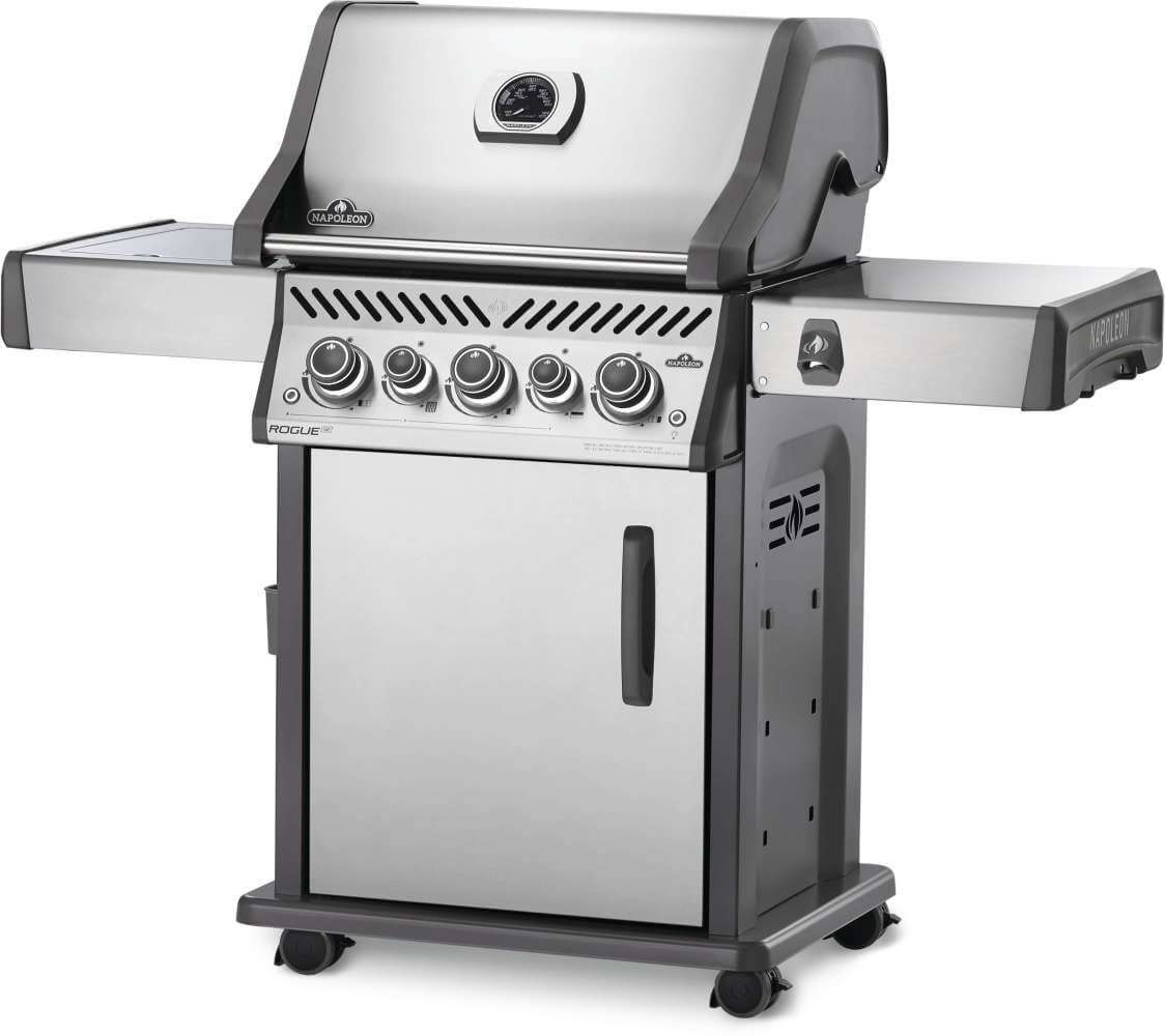 Rogue® SE 425 Propane Gas Grill with Infrared Rear and Side Burners, Stainless Steel