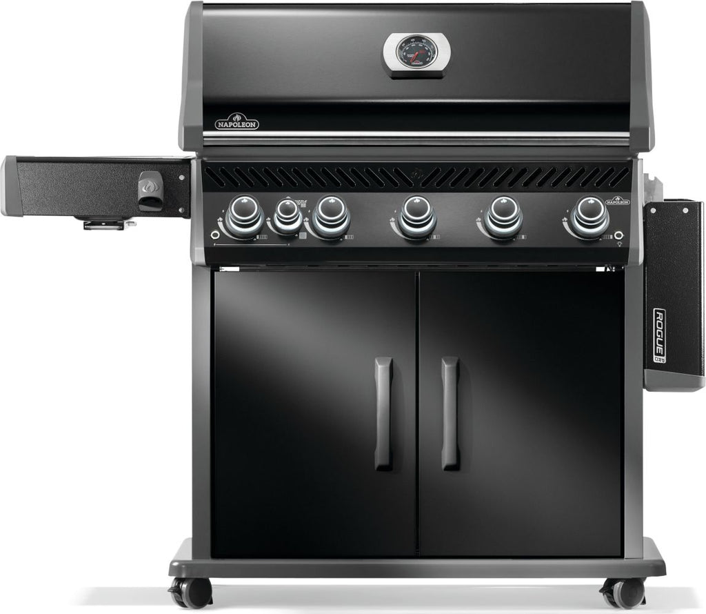 Rogue® PRO 625 Propane Gas Grill with Infrared Side Burner, Black