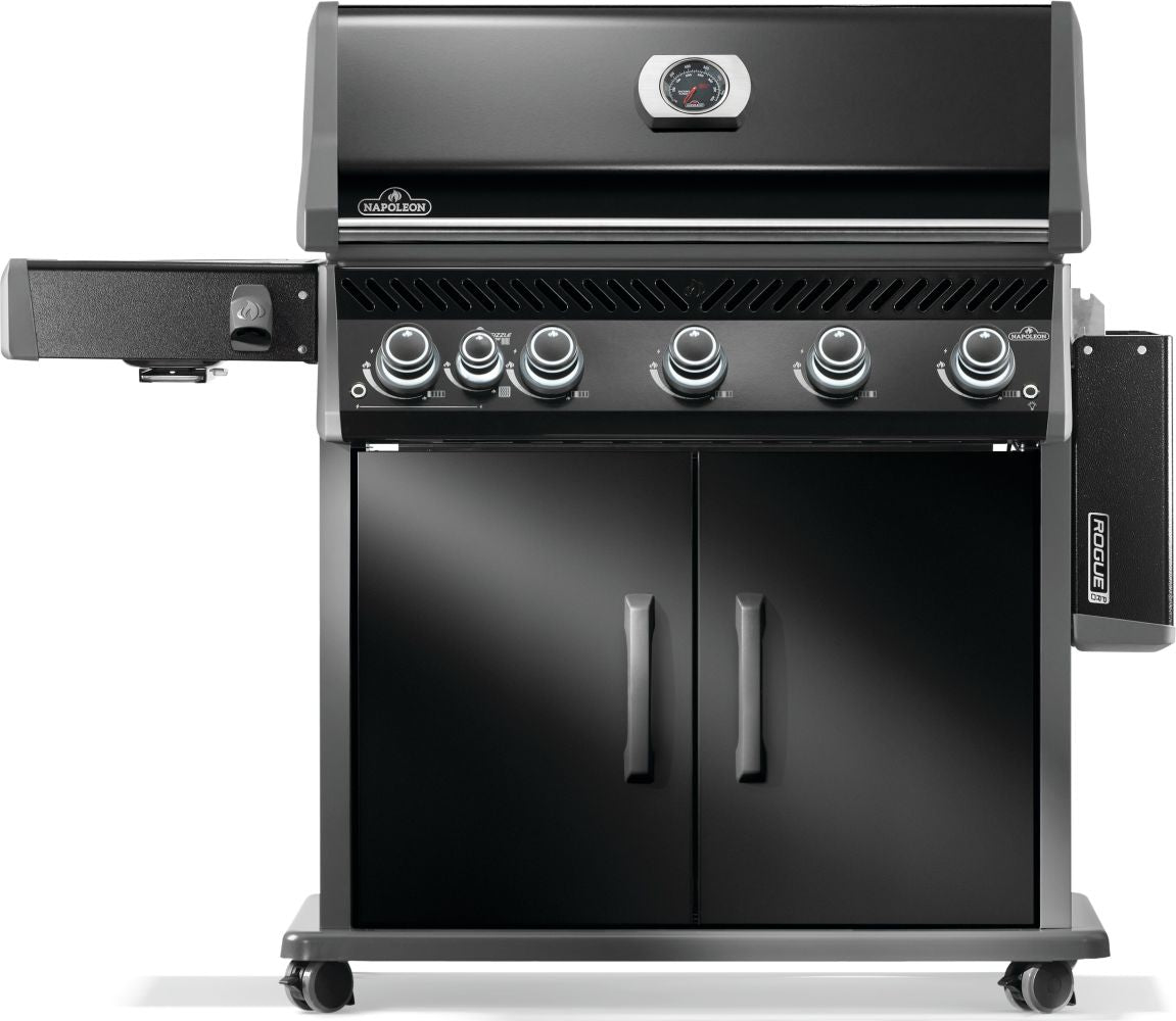 Rogue® PRO 625 Propane Gas Grill with Infrared Side Burner, Black