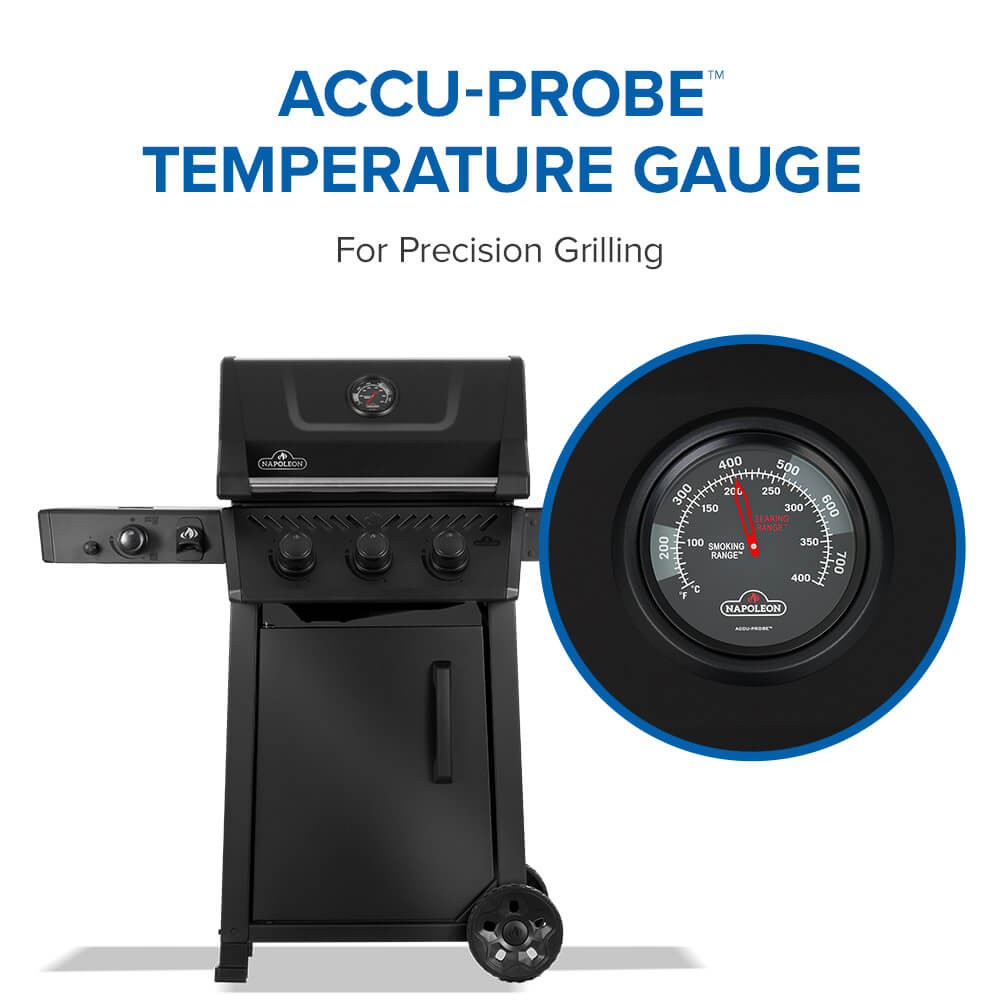 Freestyle™ PRO 365 Propane Gas Grill with Infrared Side Burner, Matte Black