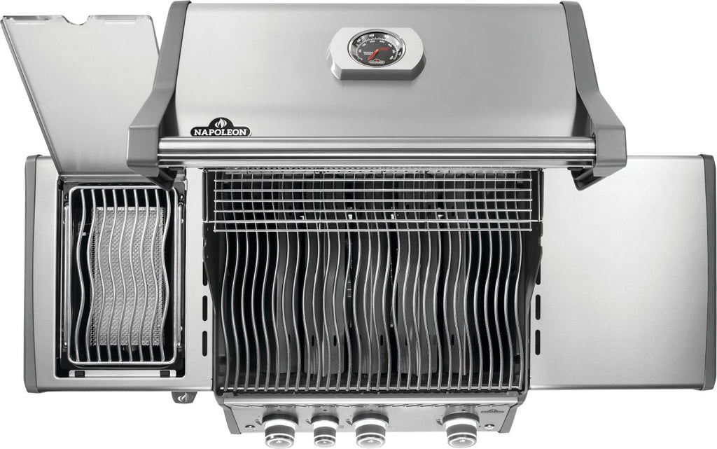 Rogue® PRO 425 Propane Gas Grill with Infrared Side Burner, Stainless Steel
